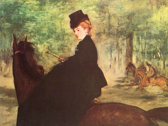 The Horsewoman, 1875 - Edouard Manet Painting